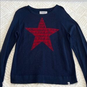 Vintage Y2K Abercrombie & Fitch Red Star Logo Sweater | Size Medium